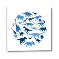 Picture of Dino Party Blue _GroupedProduct_Square_Mini_ _GroupedProduct_Square_Canvas_