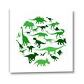 Picture of Dino Party Green  _GroupedProduct_Square_Mini_ _GroupedProduct_Square_Canvas_
