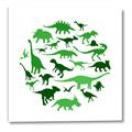 Picture of Dino Party Green  _GroupedProduct_Square_Mini_ _GroupedProduct_Square_Canvas_