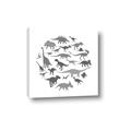 Picture of Dino Party Gray _GroupedProduct_Square_Mini_ _GroupedProduct_Square_Canvas_