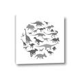 Picture of Dino Party Gray _GroupedProduct_Square_Mini_ _GroupedProduct_Square_Canvas_