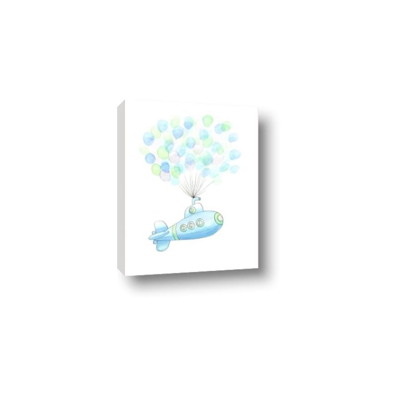 Picture of Balloon Plane _GroupedProduct_Rectangle_Portrait_Mini_ _GroupedProduct_Rectangle_Portrait_Canvas_