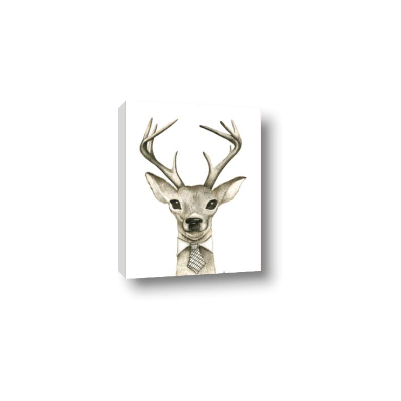 Picture of Baby Deer with Short Tie _GroupedProduct_Rectangle_Portrait_Mini_ _GroupedProduct_Rectangle_Portrait_Canvas_
