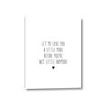 Picture of Let me love you _GroupedProduct_Rectangle_Portrait_Mini_ _GroupedProduct_Rectangle_Portrait_Canvas_