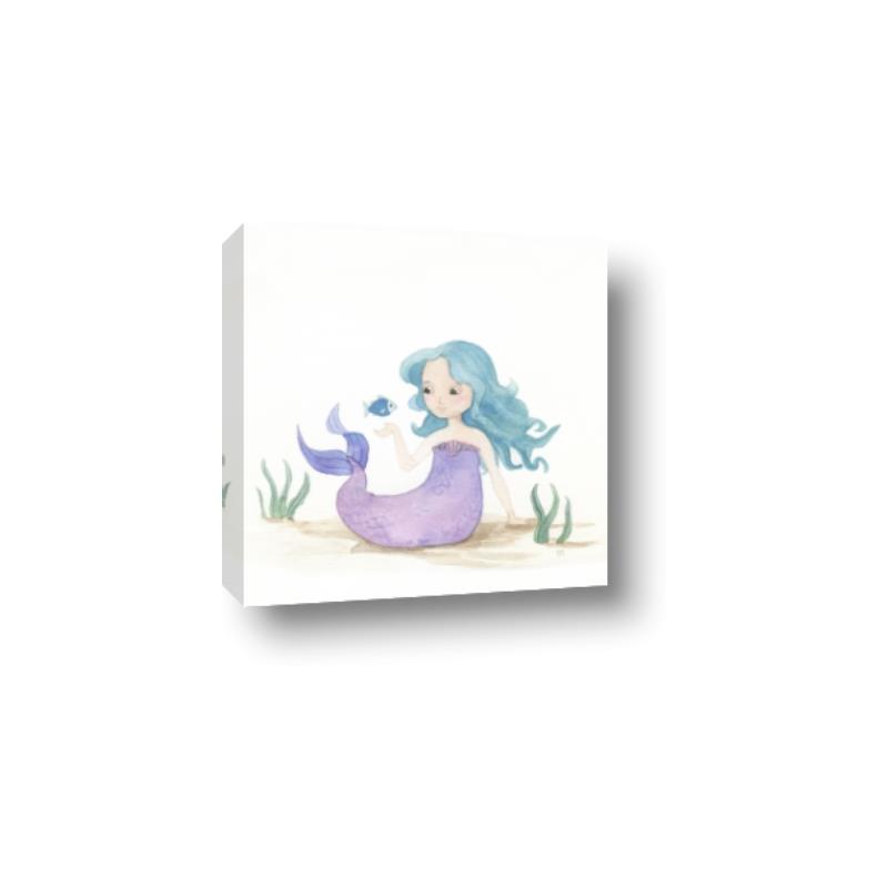 Picture of Blue Hair Mermaid _GroupedProduct_Square_Mini_ _GroupedProduct_Square_Canvas_