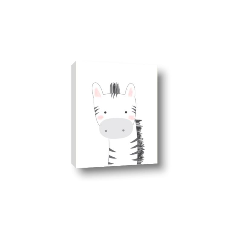 Picture of Gray Zebra _GroupedProduct_Rectangle_Portrait_Mini_ _GroupedProduct_Rectangle_Portrait_Canvas_