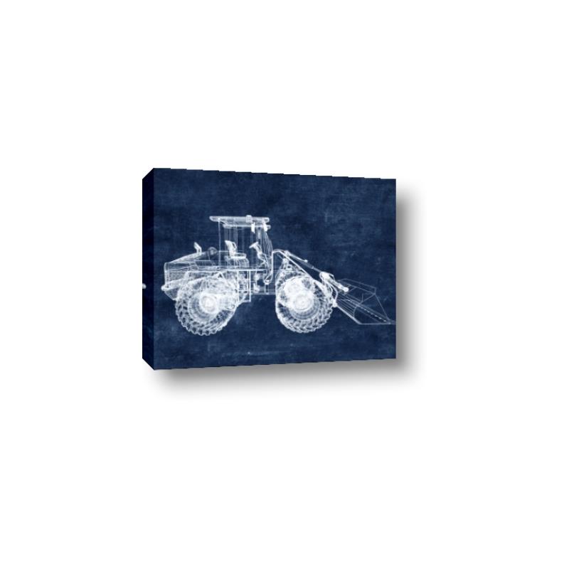 Picture of Tractor Navy I  _GroupedProduct_Rectangle_Landscape_Mini_ _GroupedProduct_Rectangle_Landscape_Canvas_