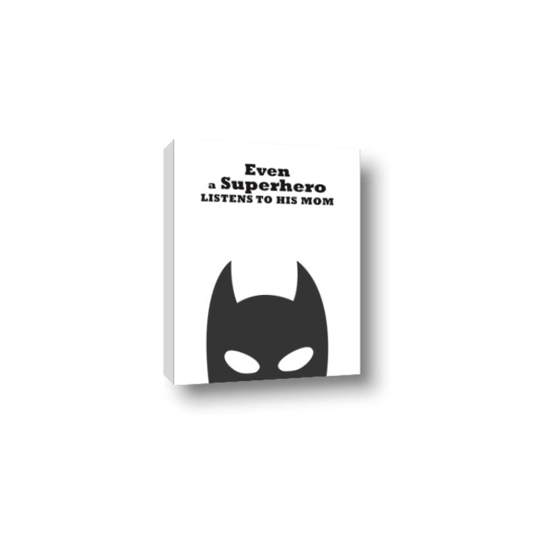 Picture of Superhero Listens II _GroupedProduct_Rectangle_Portrait_Mini_ _GroupedProduct_Rectangle_Portrait_Canvas_