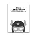 Picture of Superhero Listen I _GroupedProduct_Rectangle_Portrait_Mini_ _GroupedProduct_Rectangle_Portrait_Canvas_