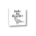 Picture of Hear me Roar Gray _GroupedProduct_Square_Mini_ _GroupedProduct_Square_Canvas_