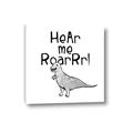 Picture of Hear me Roar Gray _GroupedProduct_Square_Mini_ _GroupedProduct_Square_Canvas_