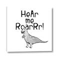 Picture of Hear me Roar Gray _GroupedProduct_Square_Mini_ _GroupedProduct_Square_Canvas_
