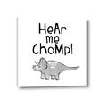 Picture of Hear me Chomp Gray _GroupedProduct_Square_Mini_ _GroupedProduct_Square_Canvas_