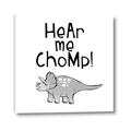 Picture of Hear me Chomp Gray _GroupedProduct_Square_Mini_ _GroupedProduct_Square_Canvas_