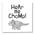 Picture of Hear me Chomp Gray _GroupedProduct_Square_Mini_ _GroupedProduct_Square_Canvas_