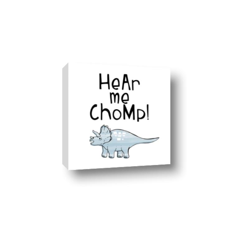Picture of Hear me Chomp Blue _GroupedProduct_Square_Mini_ _GroupedProduct_Square_Canvas_