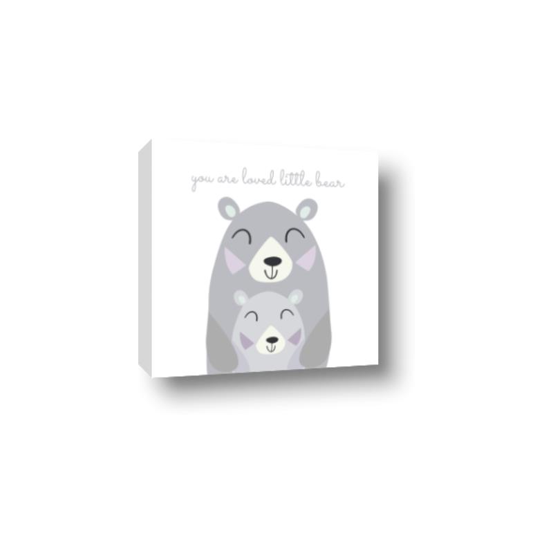 Picture of Loved Little Bear _GroupedProduct_Square_Mini_ _GroupedProduct_Square_Canvas_