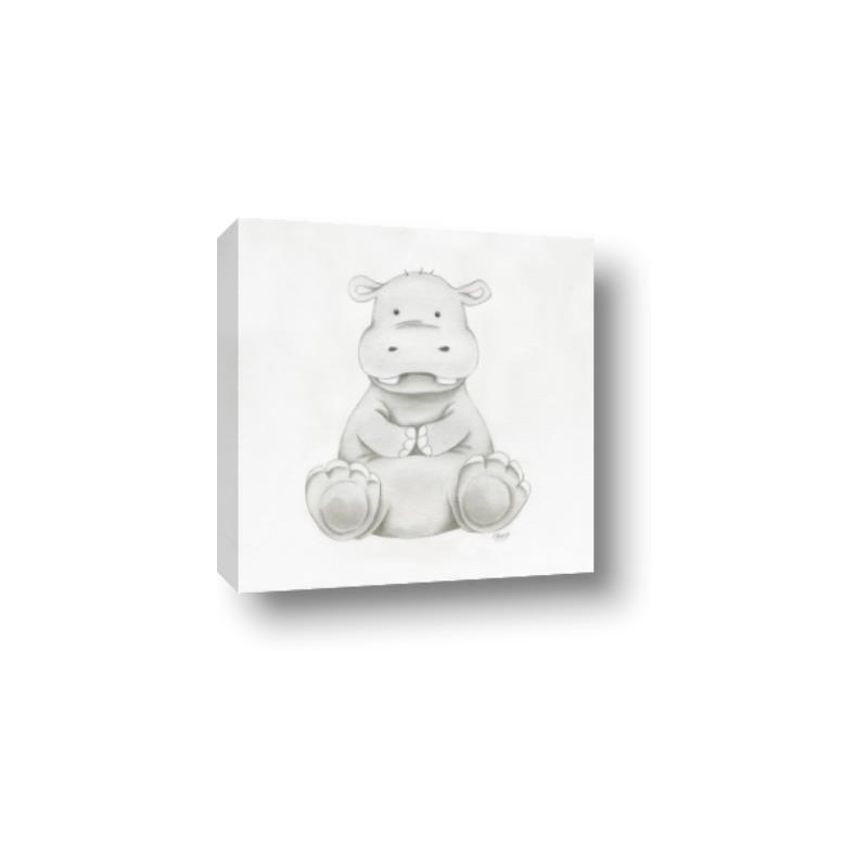Picture of Nursery Hippo _GroupedProduct_Square_Mini_ _GroupedProduct_Square_Canvas_