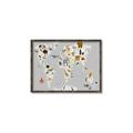 Picture of Animals Map Grey _GroupedProduct_Rectangle_Landscape_Canvas_Framed_
