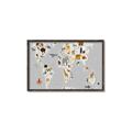 Picture of Animals Map Grey _GroupedProduct_Rectangle_Landscape_Canvas_Framed_
