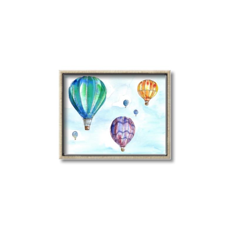 Picture of Hot Air Balloon I _GroupedProduct_Rectangle_Landscape_Mini_ _GroupedProduct_Rectangle_Landscape_Canvas_Framed_