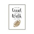 Picture of Crawl Walk Football _GroupedProduct_Rectangle_Portrait_Mini_ _GroupedProduct_Rectangle_Portrait_Canvas_Framed_