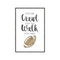 Picture of Crawl Walk Football _GroupedProduct_Rectangle_Portrait_Mini_ _GroupedProduct_Rectangle_Portrait_Canvas_Framed_