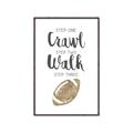Picture of Crawl Walk Football _GroupedProduct_Rectangle_Portrait_Mini_ _GroupedProduct_Rectangle_Portrait_Canvas_Framed_