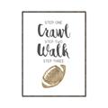 Picture of Crawl Walk Football _GroupedProduct_Rectangle_Portrait_Mini_ _GroupedProduct_Rectangle_Portrait_Canvas_Framed_