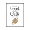 Picture of Crawl Walk Football _GroupedProduct_Rectangle_Portrait_Mini_ _GroupedProduct_Rectangle_Portrait_Canvas_Framed_