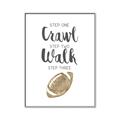 Picture of Crawl Walk Football _GroupedProduct_Rectangle_Portrait_Mini_ _GroupedProduct_Rectangle_Portrait_Canvas_Framed_