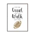 Picture of Crawl Walk Football _GroupedProduct_Rectangle_Portrait_Mini_ _GroupedProduct_Rectangle_Portrait_Canvas_Framed_