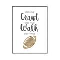 Picture of Crawl Walk Football _GroupedProduct_Rectangle_Portrait_Mini_ _GroupedProduct_Rectangle_Portrait_Canvas_Framed_