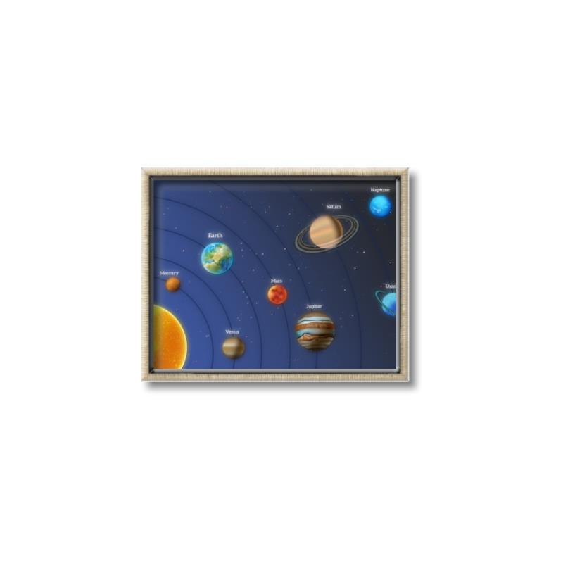 Picture of Solar System I _GroupedProduct_Rectangle_Landscape_Canvas_Framed_