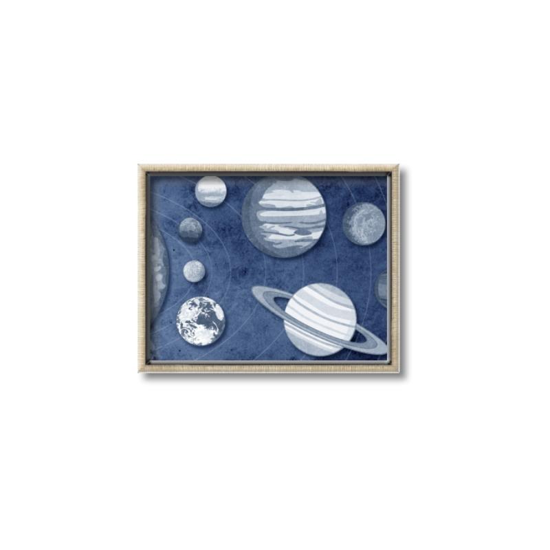 Picture of Solar System II _GroupedProduct_Rectangle_Landscape_Canvas_Framed_