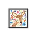 Picture of In the Garden Deer _GroupedProduct_Square_Mini_ _GroupedProduct_Square_Canvas_Framed_