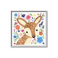 Picture of In the Garden Deer _GroupedProduct_Square_Mini_ _GroupedProduct_Square_Canvas_Framed_