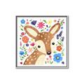 Picture of In the Garden Deer _GroupedProduct_Square_Mini_ _GroupedProduct_Square_Canvas_Framed_