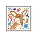 Picture of In the Garden Deer _GroupedProduct_Square_Mini_ _GroupedProduct_Square_Canvas_Framed_