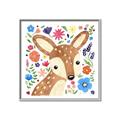 Picture of In the Garden Deer _GroupedProduct_Square_Mini_ _GroupedProduct_Square_Canvas_Framed_