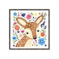 Picture of In the Garden Deer _GroupedProduct_Square_Mini_ _GroupedProduct_Square_Canvas_Framed_