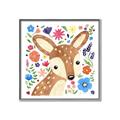 Picture of In the Garden Deer _GroupedProduct_Square_Mini_ _GroupedProduct_Square_Canvas_Framed_