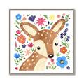 Picture of In the Garden Deer _GroupedProduct_Square_Mini_ _GroupedProduct_Square_Canvas_Framed_