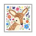 Picture of In the Garden Deer _GroupedProduct_Square_Mini_ _GroupedProduct_Square_Canvas_Framed_