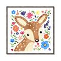 Picture of In the Garden Deer _GroupedProduct_Square_Mini_ _GroupedProduct_Square_Canvas_Framed_