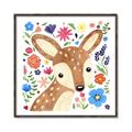 Picture of In the Garden Deer _GroupedProduct_Square_Mini_ _GroupedProduct_Square_Canvas_Framed_