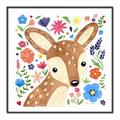 Picture of In the Garden Deer _GroupedProduct_Square_Mini_ _GroupedProduct_Square_Canvas_Framed_