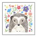 Picture of In the Garden Hedgehog _GroupedProduct_Square_Mini_ _GroupedProduct_Square_Canvas_Framed_