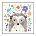 Picture of In the Garden Hedgehog _GroupedProduct_Square_Mini_ _GroupedProduct_Square_Canvas_Framed_