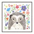 Picture of In the Garden Hedgehog _GroupedProduct_Square_Mini_ _GroupedProduct_Square_Canvas_Framed_